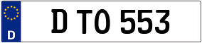 Trailer License Plate